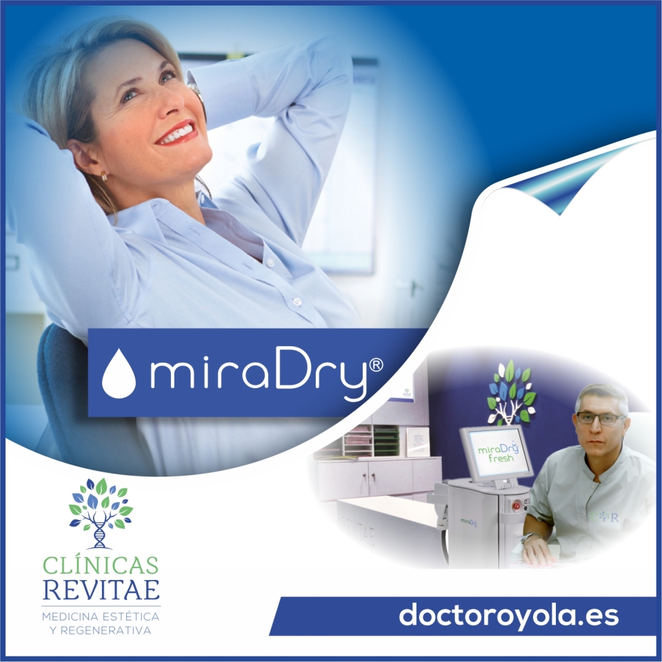 La solución definitiva no quirúrgica para acabar con la excesiva sudoración axilar se llama MiraDry®