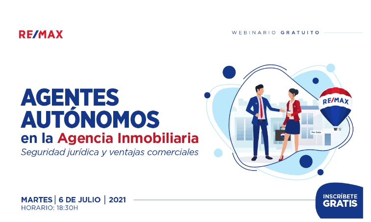 Webinario  «Los agentes autónomos en la agencia inmobiliaria; seguridad jurídica y ventajas comerciales»