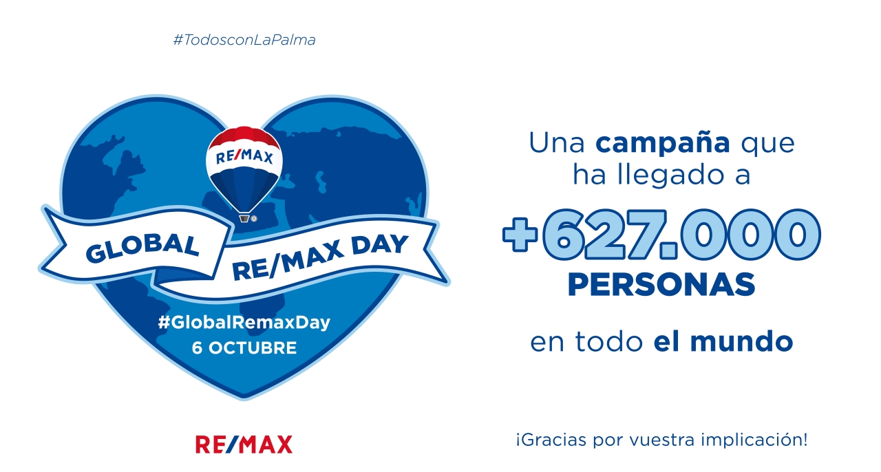 REMAX ESPAÑA CELEBRA EL PRIMER #GLOBALREMAXDAY APOSTANDO POR LA CAUSA DE LA PALMA