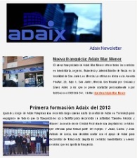 Adaix lanza su Newsletter semanal