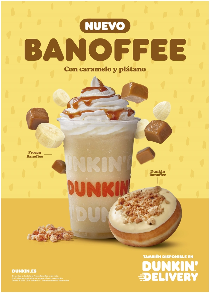 DUNKIN’ FUSIONA EL PLÁTANO Y EL CARAMELO EN SUS DOS NUEVAS PROPUESTAS 