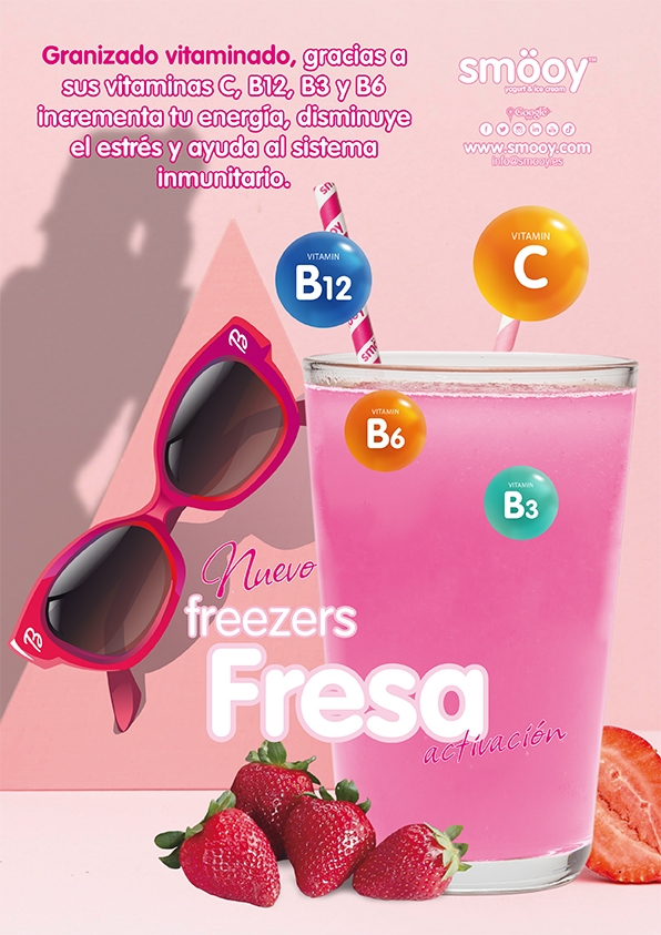 Smöoy se suma a la tendencia Barbie con su nuevo granizado vitaminado Freezer Fresa Vitamin