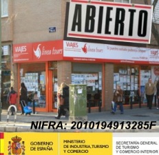 Linea Tours Cartel de Abierto