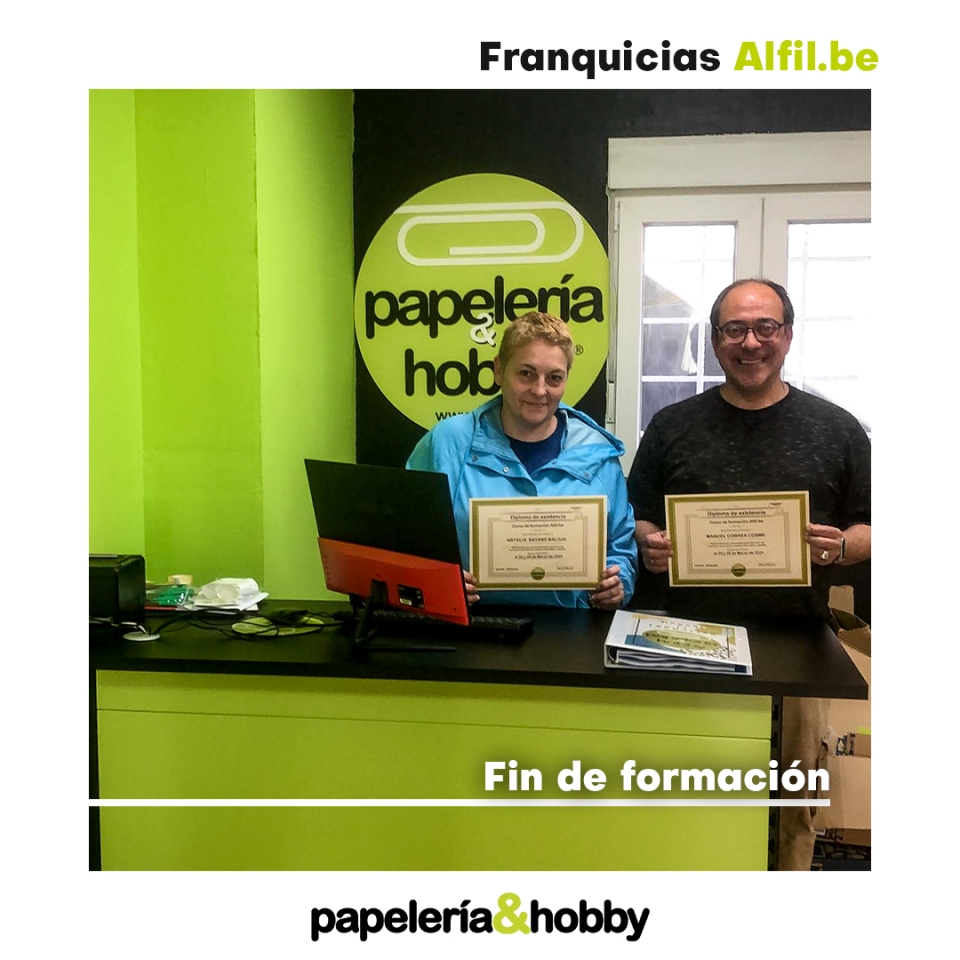 Fin de formación de papelería&hobby en Santiago de Compostela