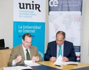 Firmado el acuerdo de colaboración y formación entre Ce Consulting Empresarial y la Universidad Internacional de la Rioja 