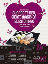 Celebra con sushi el Día de los Enamorados