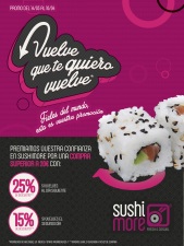 Sushimore premia la fidelidad de sus clientes con importantes descuentos