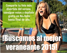 Nuevo concurso No+Vello: El Mejor Veraneante 2015