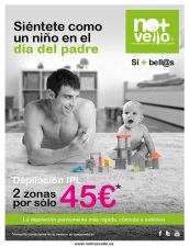 Piel como la de un bebé, no+vello celebra el día del padre con una oferta en depilación IPL Masculina