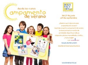 BODY FACTORY DA COMIENZO AL VERANO CON SUS CAMPAMENTOS URBANOS PARA NIÑOS 