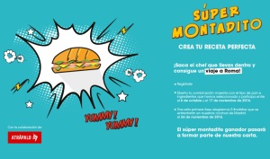 100 Montaditos incorporará en su carta al ganador del concurso Supermontadito 2016