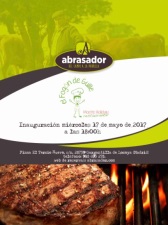 Invitación Inauguración en Madrid con Abrasador El Fogón de Guille